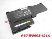 Canada Original Laptop Battery for  3800mAh Sager NP8690-S1, 