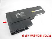 Canada Original Laptop Battery for  3800mAh Sager NP8760, 