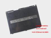 Canada Genuine CLEVO X7200BAT-8(RXA) 6-87-X720S-4Z7 Battery for Terrans force X7200 Laptop 84.36Wh