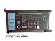 11.4V 42Wh 51KD7 Battery FY8XM Y07HK for DELL Chromebook 3180 3181