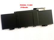Canada Genuine PC03XL Battery for HP Pavilion X360 14 15 Series Li-Polymer 11.55v 3745mah