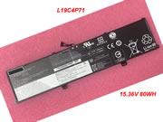 Genuine L19C4P71 Battery SB10X19048 for Lenovo Thinkpad P1 X1 Li-Polymer 15.36V 80Wh