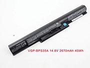 Original Laptop Battery for   Black, 2670mAh, 40Wh  14.8V