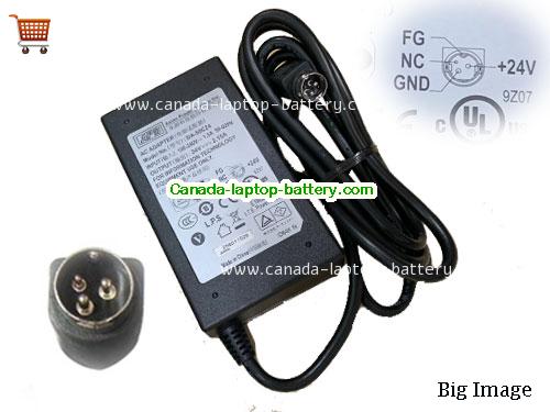 Canada Genuine APD DA-50C24 AC Adapter 24v 2.15A Round with 3 pin for Printer Power supply 