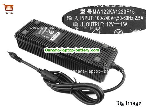 Canada Medical power supply 12V 15A ac Adapter Model MW122KA1223F15 Power supply 