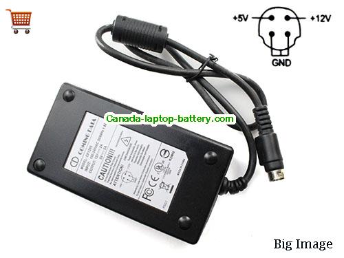 Canada CP1205 AC Adapter for Coming Data OutPut 12v 2A 5V 2A Round with 4Pin Power Supply Power supply 