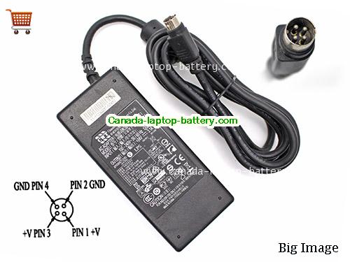 Canada Genuine CWT CAM075241 AC Adapter 24v 3.1A Power Supply 74.4W Round with 4 Pin Power supply 