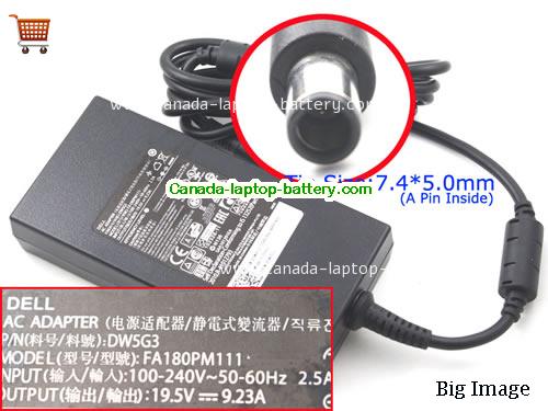 Canada 180W 19.5V 9.23A FA180PM111 JVF3V ADP-180MB B 180W for DELL Inspiron one 2320 XPS M1730 Dell Alienware Precision M6300 M4700 M4600 M6400 Series Power supply 