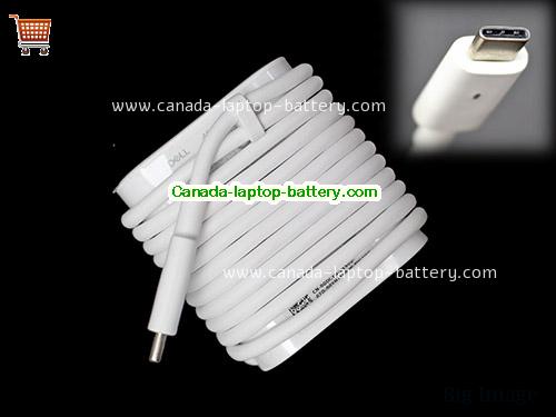 Canada Genuine White dell DA45NM180 AC Adapter 45W Type C 20v/2.25A 15V/3A 9V/3A 15V/3A Power supply 