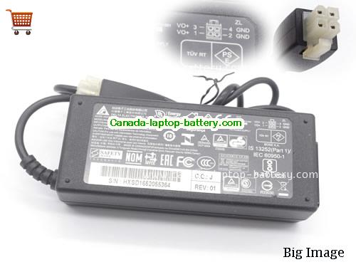 Delta  12V 5.417A AC Adapter, Power Supply, 12V 5.417A Switching Power Adapter