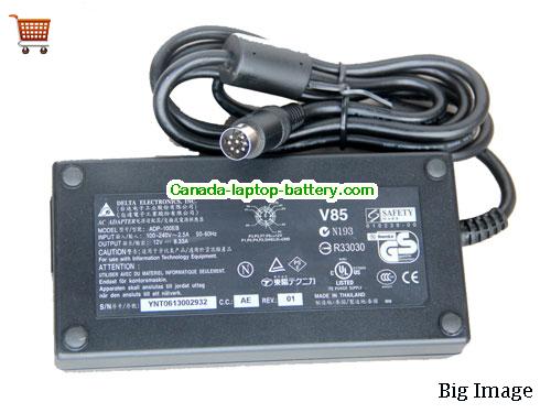 Canada Genuine Delta ADP-100EB Adapter 12v 8.33A Power Supply 100W Round with 8 Pin Power supply 