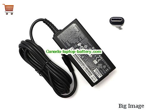 Delta  20V 2.25A AC Adapter, Power Supply, 20V 2.25A Switching Power Adapter