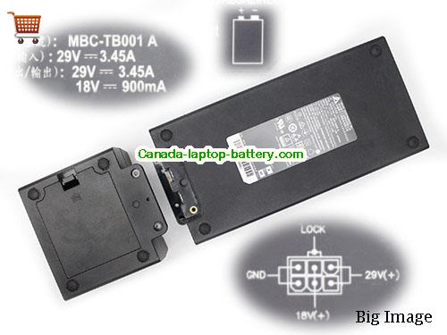 DELTA MBC-TB001A Laptop AC Adapter 29V 3.45A 100W