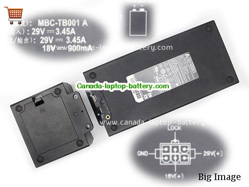 Canada Genuine Delta ADP-100DR B Ac Adapter 30002-SA-A731 MBC-TB001A Power Supply 29v 3.45A Power supply 