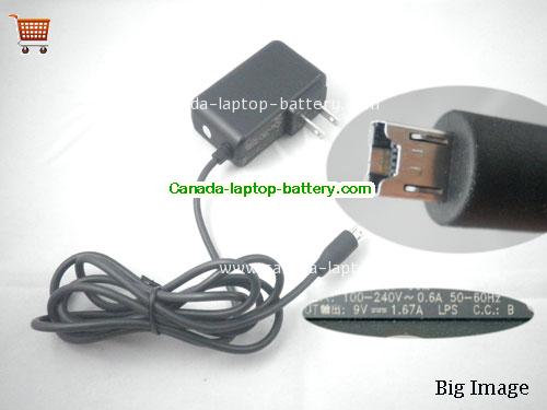 DELTA 79HOO1O7-OOM Laptop AC Adapter 9V 1.67A 15W