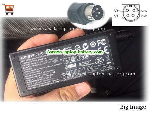 Canada Genuine Enertronix EXA0703YH Ac Adapter 19V 3.42A 65W Power Supply Round with 4 Pin Power supply 