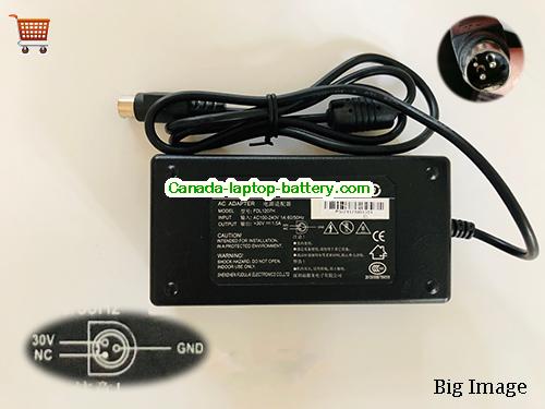 Canada Genuine FDL FDL1207H AC Adapter for Printer 30v 1.5A 45W PSU Round with 3 Pins Power supply 