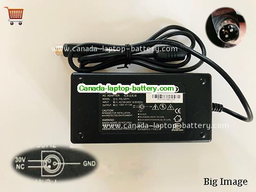 Canada Genuine FDL FDL1207H AC Adapter for Printer 30v 1.5A 45W PSU Round with 3 Pins Power supply 