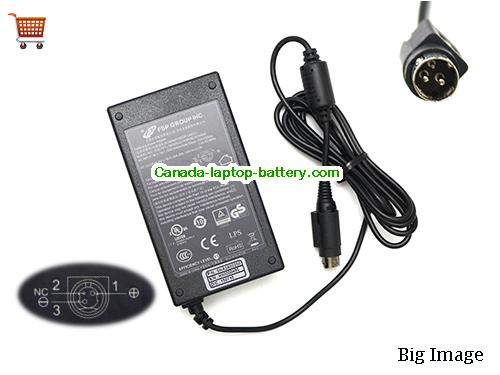 Canada Genuine FSP FSP060-RTAAN2 AC Adapter 24v 2.5A Round With 3 Pins for Printer 60W Power supply 