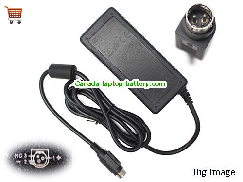 Canada Genuine GVE GM60-240275-F AC Adapter 24v 2.75A Round with 3 Pin 66W Power supply 
