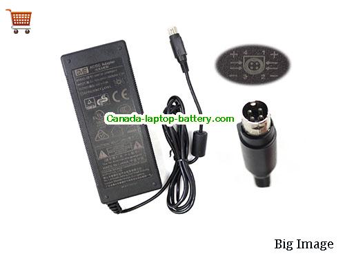 Canada Genuine GM130-2400500-F AC/DC Adapter for GVE 24v 5.0A Power Supply Round with 4 Pins Power supply 