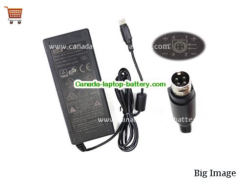 Canada Genuine GM130-2400500-F AC/DC Adapter for GVE 24v 5.0A Power Supply Round with 4 Pins Power supply 