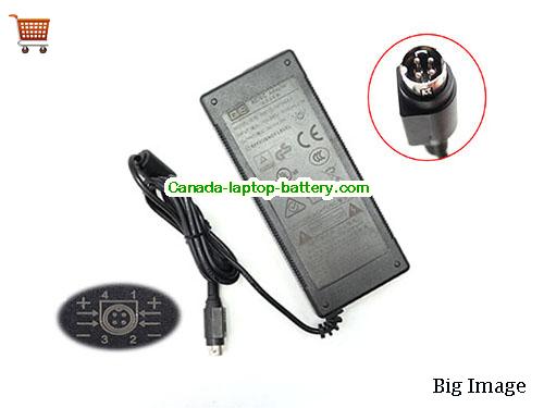 Canada Genuine GM152-2400625-F AC Adapter for GVE 24v 6.25A 150W Power Supply Round 4 Pins Power supply 