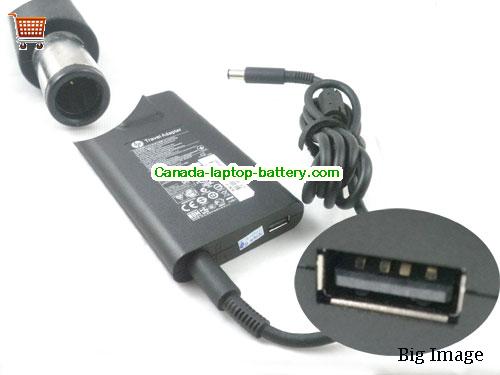 Canada Genuine HSTNN-CA26 HP 19.5V 4.62A Travel Adapter 634817-002 644240-001 Power supply 