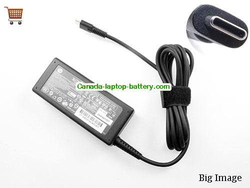 Canada Genuine HP 608425-001 Ac Adapter 609939-001 20V 3.25A 65W Type c PA-1650-32HT Power supply 