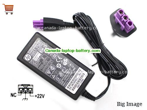 HP  22V 0.455A AC Adapter, Power Supply, 22V 0.455A Switching Power Adapter