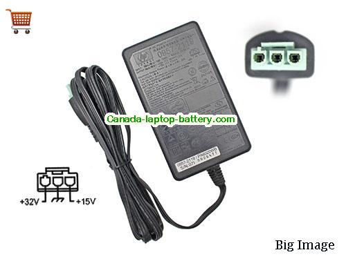 HP  32V 0.563A AC Adapter, Power Supply, 32V 0.563A Switching Power Adapter