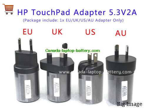 HP 9.7INCH 16GB TOUCHPAD Laptop AC Adapter 5.3V 2A 10W