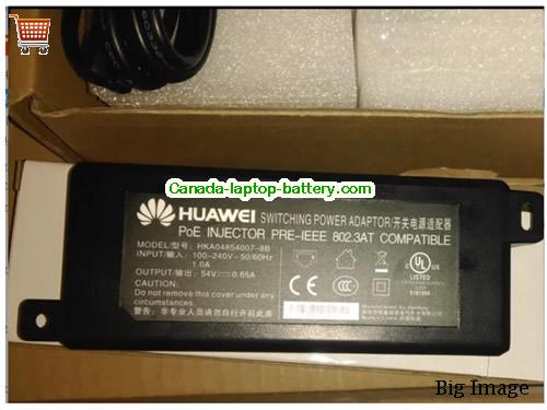 HUAWEI HKA04854007-8B Laptop AC Adapter 54V 0.65A 35W