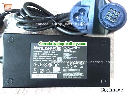 Canada Genuine Huntkey HDZ1201-2B AC Adapter 28.8v 3.7A 106.56W Power Supply with Special Pin Power supply 