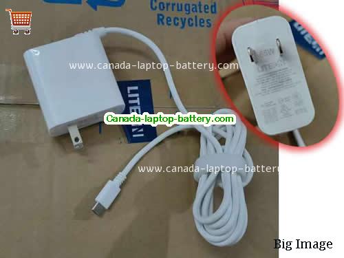 Canada Genuine White Liteon PA-1650-85PW ac adapter Type-c 65w 20v 3.25A Power Supply Power supply 