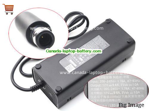 MICROSOFT XBOX 360 Laptop AC Adapter 12V 9.6A 115W