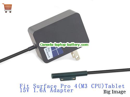 Canada NEW Microsoft 15V 1.6A 24W 1735 AC Power Adapter for Sureface Pro 4 M3 Series Power supply 