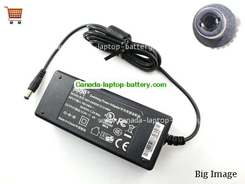 Canada Genuine Moso XKD-Z4000IC12.0-48W Swithing Power Adapter 12.0v 4A 48W Power supply 