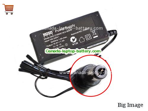 Canada Genuine Moso XKD-Z1500IC18.0-36W II Power Supply 18v 1.5A AC Adapter Power supply 