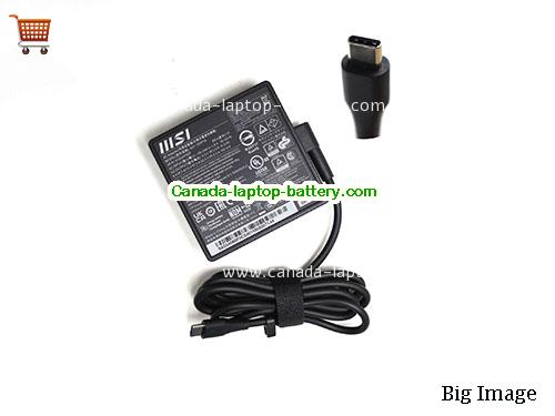 Canada Genuine MSI A21-100P1A Ac Adapter A100AP05P 20v 5A 100W Type c Power Supply Power supply 