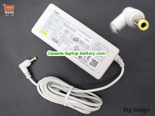 Canada Genuine White NEC PC-VP-WP45 Ac Adapter 19V 3.16A 60W ADP-60NH Power Supply Power supply 