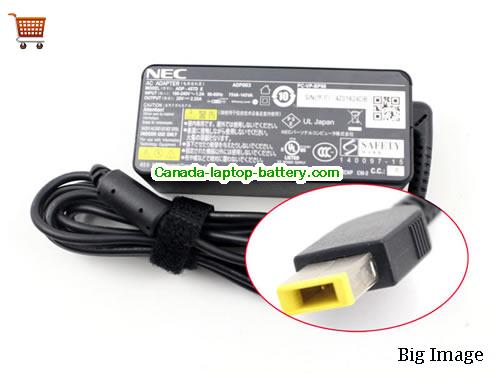NEC PC-GN224W3G5 Laptop AC Adapter 20V 2.25A 45W