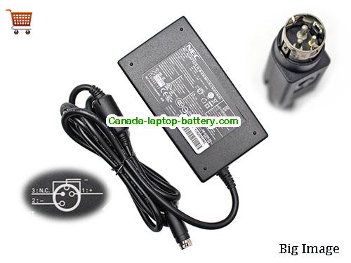 Canada Genuine NEC ADPI003A AC Adapter 24v 2.1A Power Supply Round with 3 Pins for Printer Power supply 