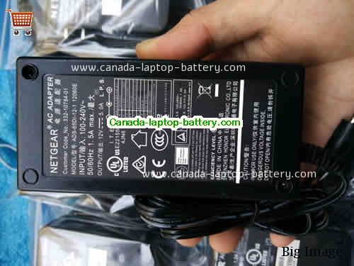 Canada Genuine NETGEAR 332-10784-01 ac adapter ADS-65DI-12-1 12060E 12v 5A for R8000 Series Power supply 