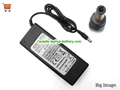 NoBrand  30V 3A AC Adapter, Power Supply, 30V 3A Switching Power Adapter