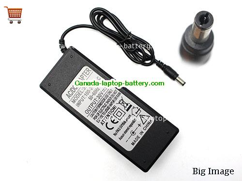 Canada NoBrand 3030 AC Adapter 30v 3A 90W Power Supply for LED light strip, water pump RO water purifier, speaker Power supply 