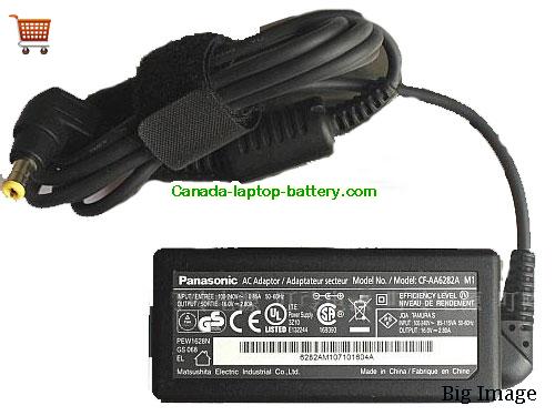 Canada Panasonic 16V 2.8A 45W CF-AA6282A M1 CF-AA62B6A Adapter Charger Power supply 