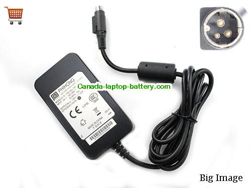 Canada Genuine Phihong PSC30U-240(ZY) Switch Powr Supply 24v 1.25A Ac Adapter Round with 3 Pin Power supply 
