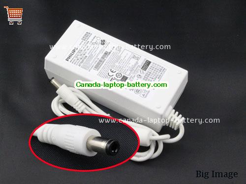 Canada Genuine Philips ADPC1936 Ac Adapter for LCD LED Monitor 19v 2.0A White Power supply 