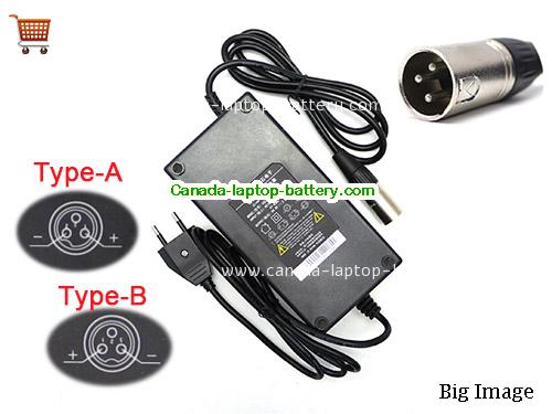 Canada EU Genuine Electric bikes Sans SSLC109V55 Li-ion Battery Charger 54.6v 2.0A 3Pins Power supply 